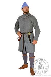 in stock - Medieval Market, Woolen pourpoint in blue color