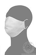 Disposable face masks (5 items) - Medieval Market, Face masks - a set of 5 items. White masks