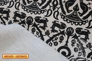 Printed linen Birds and Does German pattern - Medieval Market, can be used to sew both civilian and combat clothes