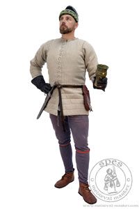 Arming Garments - Medieval Market, Men in 14 century aketon