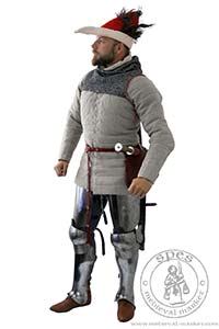 Średniowieczny gambeson Roboam. Medieval Market, Man in armor padding