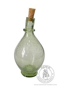 Melchor bottle - light green. Medieval Market, with a pear-shaped body