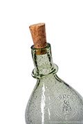 Melchor bottle - light green - Medieval Market,  has a narrow neck finished with a rounded edge