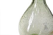 Melchor bottle - light green - Medieval Market, The surface of a bottle is covered in tiny bubbles