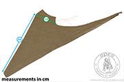 Linen kerchief mask - Medieval Market, Linen kerchief mask - measurements