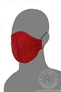 Color linen face mask - Medieval Market, Linen face mask - one colored - other color