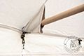 Namiot jednomasztowy parasolka - (fi ~ 4m) - bawełna - Medieval Market, \