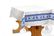 Tablecloth with medieval theme - Medieval Market, The theme is based on the Florentine fresco