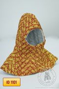 Patterned quilted hood - stock - Medieval Market, characteristic and patterned