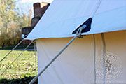 Cotton Bell tent - Medieval Market, The period tent also has anti-hurricane ropes of 150 cm length and 6 mm diameter