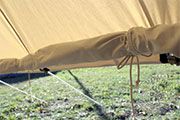 Cotton Bell tent - Medieval Market, made of impregnated cotton of approx. 340 g/m2 grammage