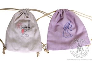 Linen children's backpack - stock. Medieval Market, 