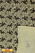 Printed linen de Blois pattern - Medieval Market, Characteristic lions and eagles