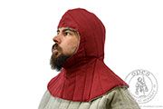 A quilted hood - stock - Medieval Market, A quilted hood