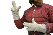 Linen medieval gloves for men - Medieval Market,  Craftsmen used them during their work