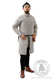 Arming_Garments,Gambesons - Medieval Market, Medieval gambeson called aketon from Maciejowski Bible