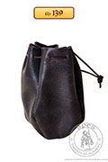 Small leather pouch, smaller - stock - Medieval Market, Small leather pouch