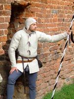 A simple medieval gambeson (type 1) - stock. Medieval Market, Simple gambeson type1