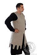 Sleeveless medieval gambeson - Medieval Market, Side of gambeson with ornamented bottom