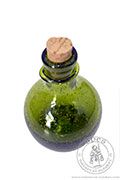 Mała butelka Benedykt - zielone szkło - Medieval Market, Small bottle Benedict