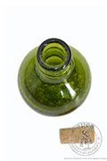 Small Benedict bottle - green - Medieval Market, made from a dark green glass