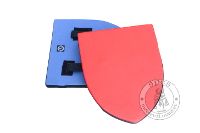 For training - Medieval Market, small foam heater shield blue red