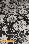 Printed linen Venetian Dragons and Phoenixes pattern - Medieval Market, patterns with dragons and phoenix