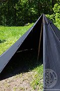 Namiot Płaszcz - Medieval Market, The tent is made from an impregnated, waterproof black cotton