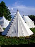 A cone phi 5m, cotton - rent. Medieval Market, Medieval tent type 3