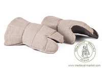 Ubiory bojowe: przeszywanice - Medieval Market, Three fingered gloves