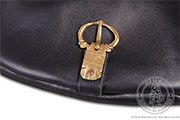 Big leather belt bag - stock - Medieval Market, Medieval belt bag