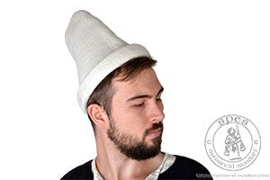 Średniowieczna czapka z filcu Visconti. Medieval Market, \