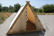 Średni namiot wikiński z Oseberg (4 x 2,1 m) - bawełna - Medieval Market, made of natural cotton