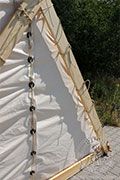Medium Viking tent from Oseberg (4 x 2,1 m) - cotton - Medieval Market, will work well as a stall