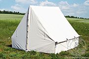 Cotton Wall Tent - Medieval Market, the back of the tent - world war 2 tent 