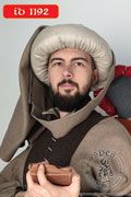 Patterned chaperon - mag - Medieval Market, Medieval chaperon for a man
