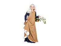 Medieval dresses and gowns for women. 13th, 14th and 15th century clothing for ladies.