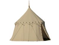 ¦redniowieczne namioty lniane